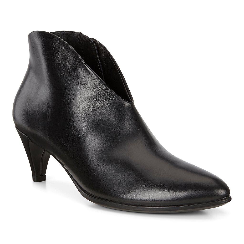 Ecco Shape 45 Pointy Sleek Womens Ankle Boots In Black Online - India QAL-935624